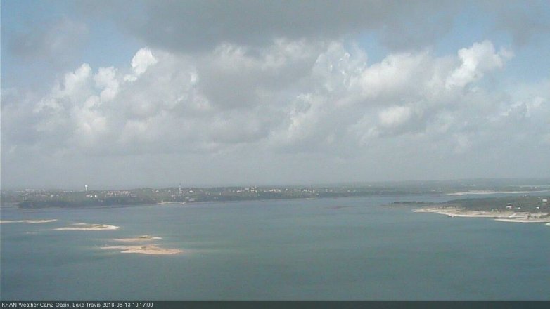 Lake Travis webcam, August 13, 2018 9:20 AM CT