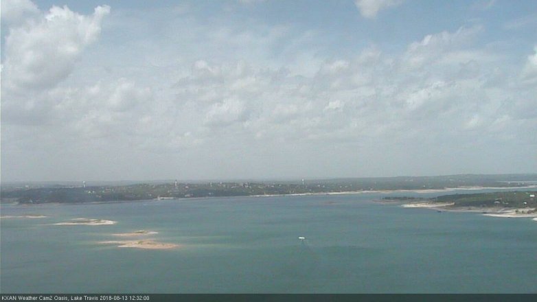 Lake Travis webcam, August 13, 2018 11:35 AM CT