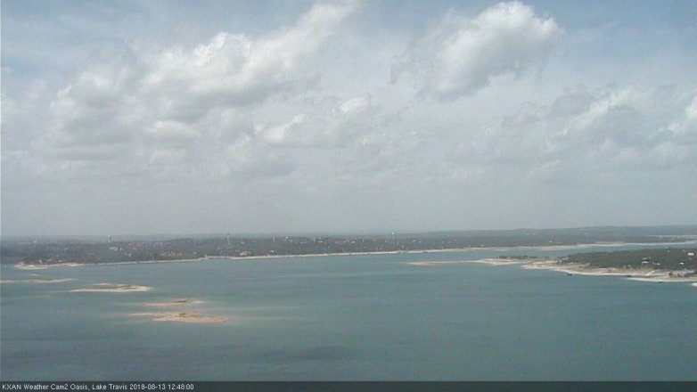 Lake Travis webcam, August 13, 2018 11:50 AM CT