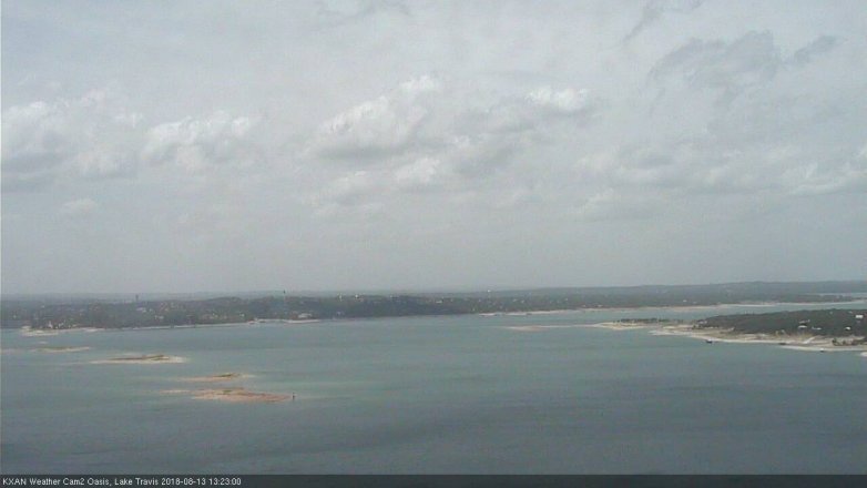 Lake Travis webcam, August 13, 2018 12:25 PM CT