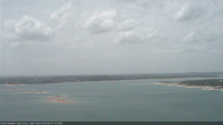 Lake Travis webcam, August 13, 2018 12:35 PM CT