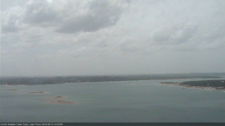 Lake Travis webcam, August 13, 2018 1:20 PM CT