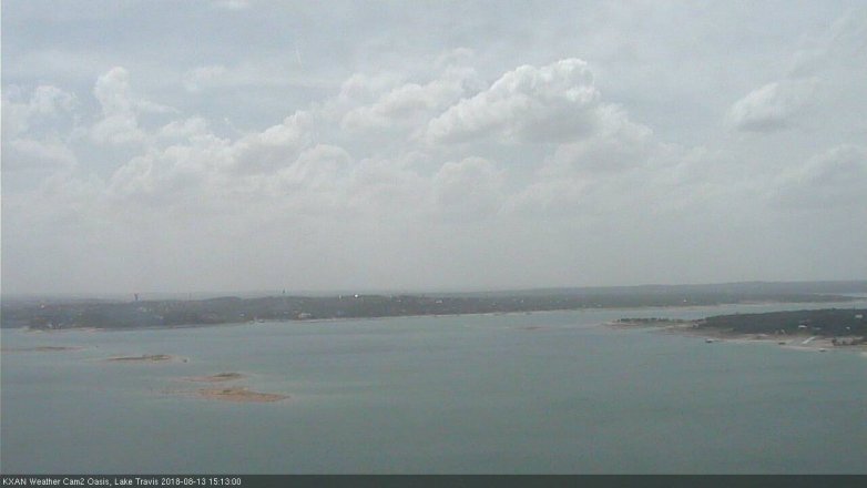 Lake Travis webcam, August 13, 2018 2:15 PM CT