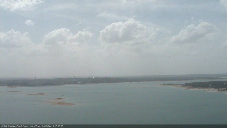 Lake Travis webcam, August 13, 2018 2:40 PM CT