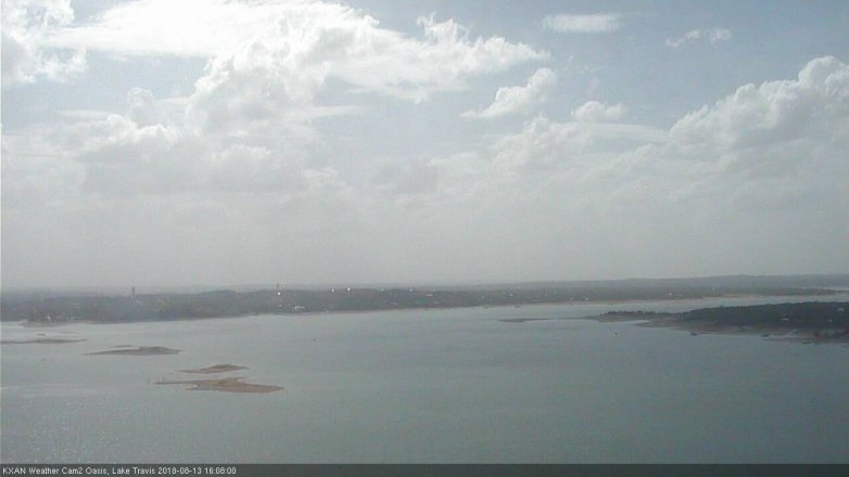 Lake Travis webcam, August 13, 2018 3:10 PM CT