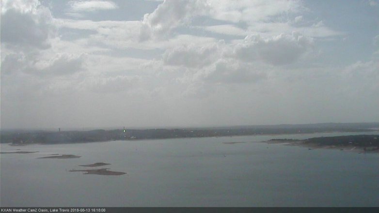 Lake Travis webcam, August 13, 2018 3:20 PM CT