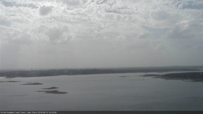 Lake Travis webcam, August 13, 2018 3:35 PM CT