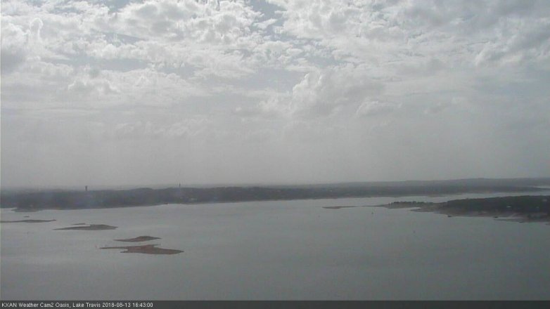 Lake Travis webcam, August 13, 2018 3:45 PM CT