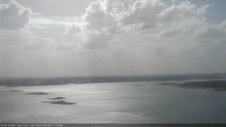 Lake Travis webcam, August 13, 2018 4:20 PM CT