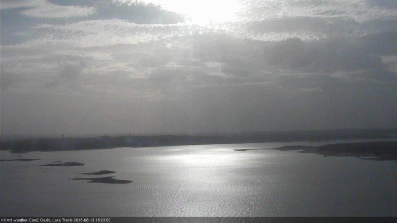 Lake Travis webcam, August 13, 2018 5:25 PM CT