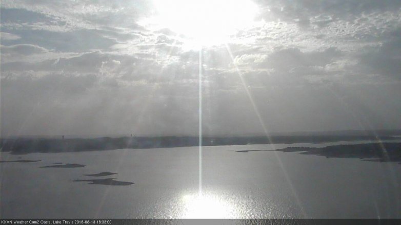 Lake Travis webcam, August 13, 2018 5:35 PM CT