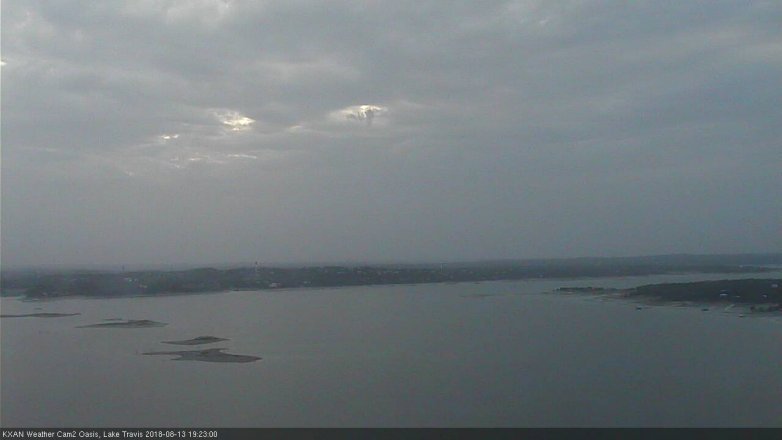 Lake Travis webcam, August 13, 2018 6:25 PM CT