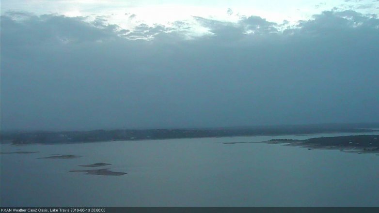 Lake Travis webcam, August 13, 2018 7:10 PM CT
