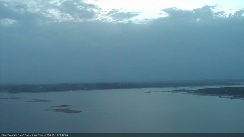 Lake Travis webcam, August 13, 2018 7:15 PM CT