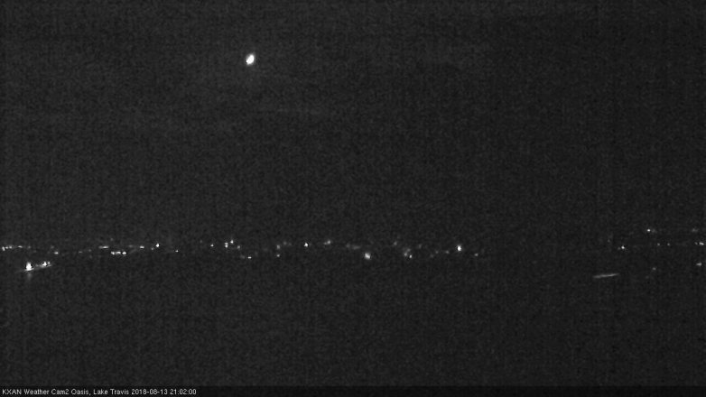 Lake Travis webcam, August 13, 2018 8:05 PM CT