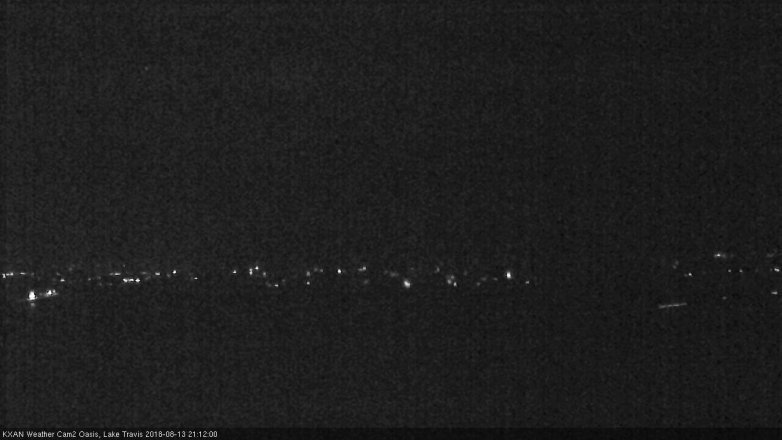 Lake Travis webcam, August 13, 2018 8:15 PM CT