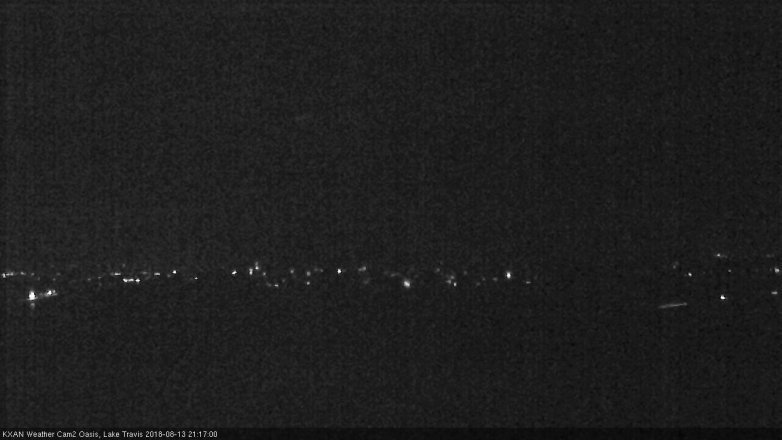 Lake Travis webcam, August 13, 2018 8:20 PM CT