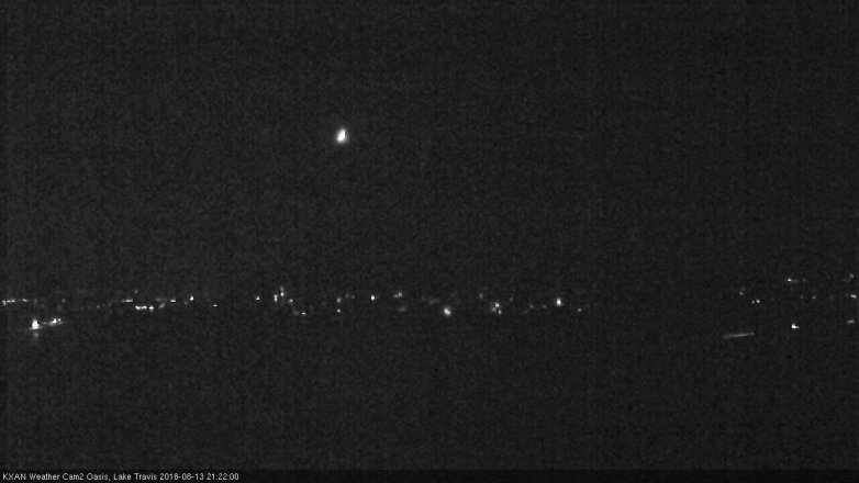 Lake Travis webcam, August 13, 2018 8:25 PM CT