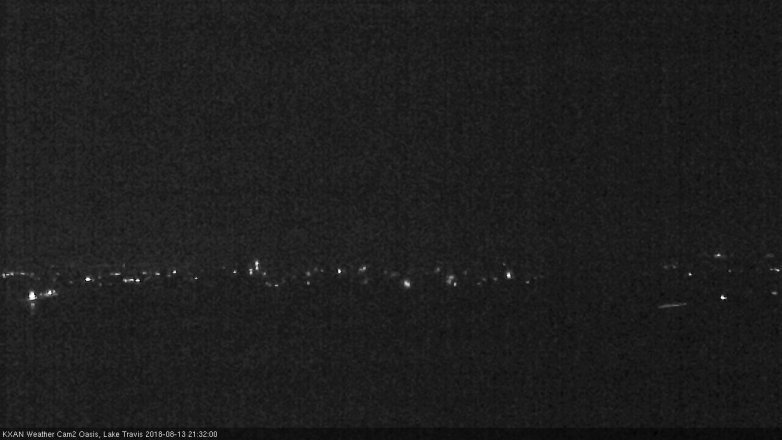 Lake Travis webcam, August 13, 2018 8:35 PM CT