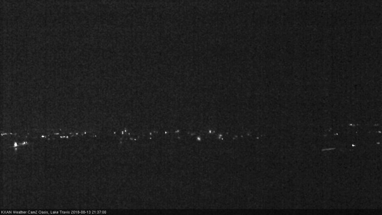 Lake Travis webcam, August 13, 2018 8:40 PM CT