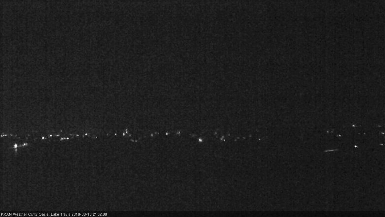 Lake Travis webcam, August 13, 2018 8:55 PM CT