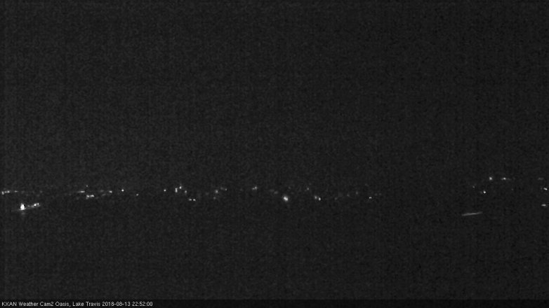 Lake Travis webcam, August 13, 2018 9:55 PM CT
