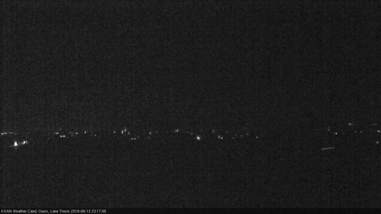 Lake Travis webcam, August 13, 2018 10:20 PM CT