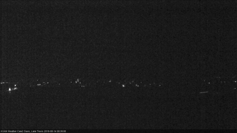 Lake Travis webcam, August 13, 2018 11:40 PM CT
