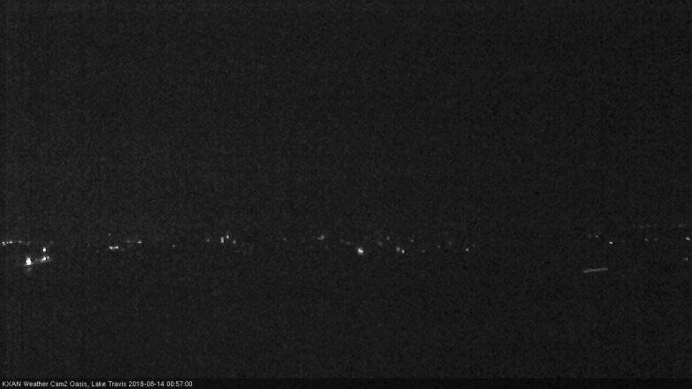 Lake Travis webcam, August 13, 2018 12:00 AM CT