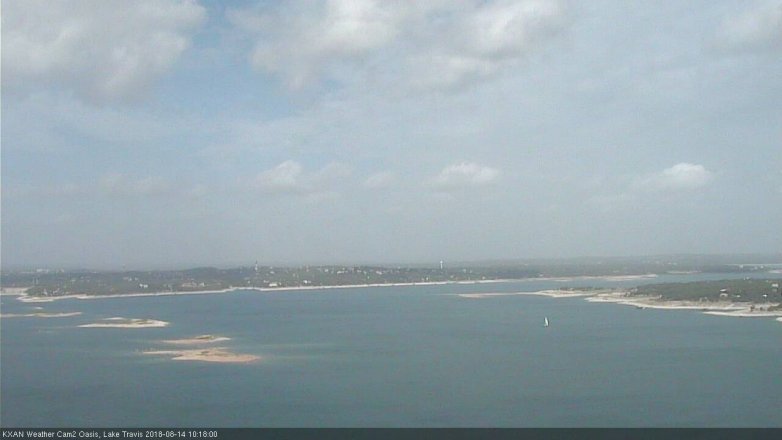 Lake Travis webcam, August 14, 2018 9:20 AM CT