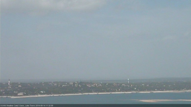 Lake Travis webcam, August 14, 2018 10:35 AM CT