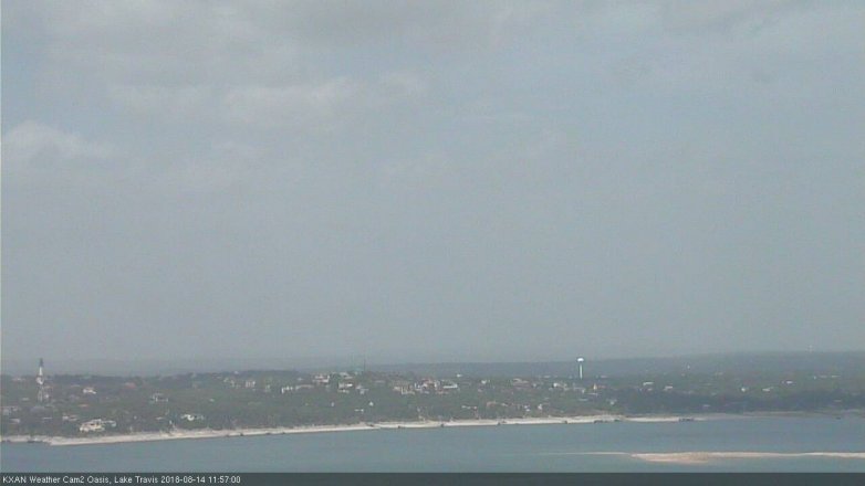 Lake Travis webcam, August 14, 2018 11:00 AM CT