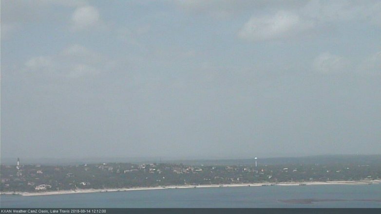 Lake Travis webcam, August 14, 2018 11:15 AM CT