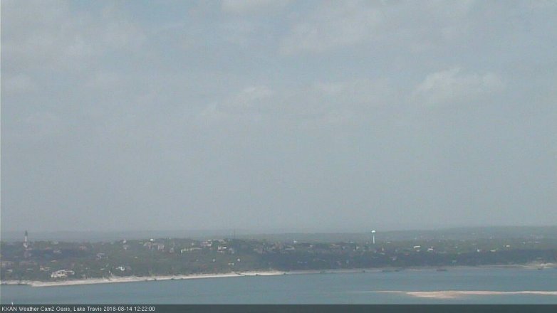Lake Travis webcam, August 14, 2018 11:25 AM CT