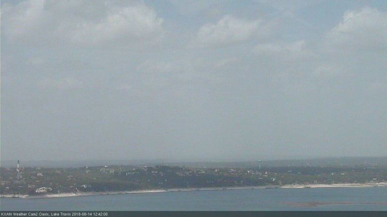 Lake Travis webcam, August 14, 2018 11:45 AM CT