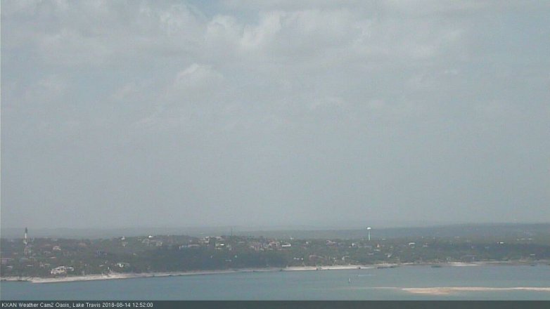 Lake Travis webcam, August 14, 2018 11:55 AM CT