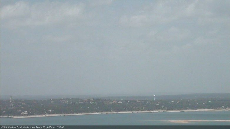 Lake Travis webcam, August 14, 2018 12:00 PM CT