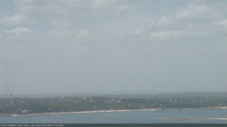 Lake Travis webcam, August 14, 2018 12:25 PM CT