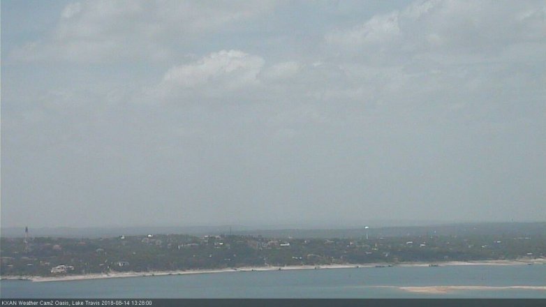 Lake Travis webcam, August 14, 2018 12:30 PM CT