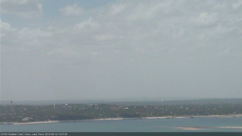 Lake Travis webcam, August 14, 2018 1:00 PM CT