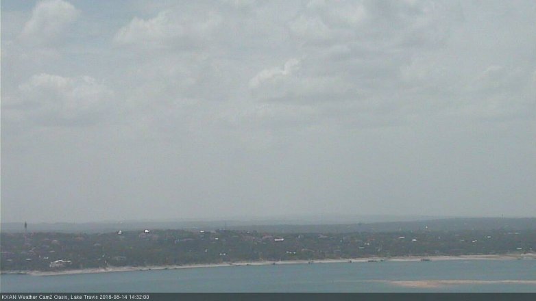Lake Travis webcam, August 14, 2018 1:35 PM CT
