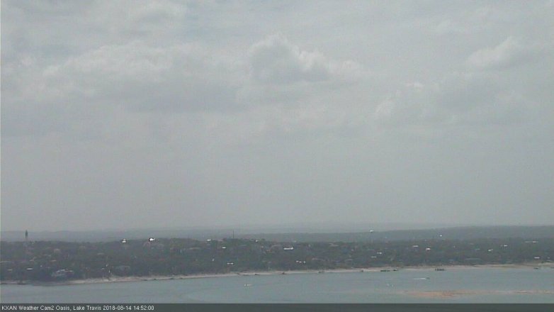 Lake Travis webcam, August 14, 2018 1:55 PM CT