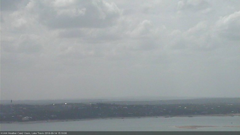 Lake Travis webcam, August 14, 2018 2:20 PM CT