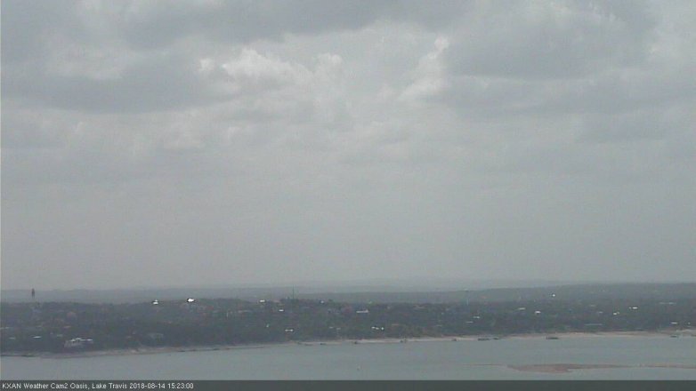 Lake Travis webcam, August 14, 2018 2:25 PM CT