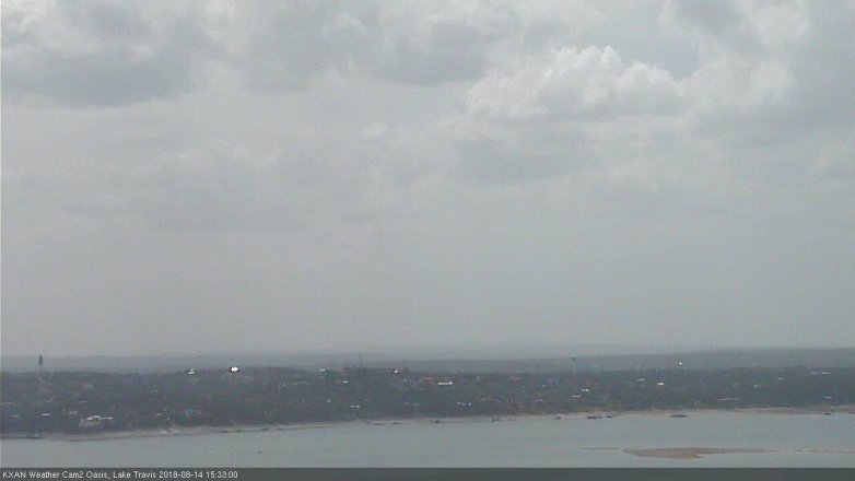 Lake Travis webcam, August 14, 2018 2:35 PM CT