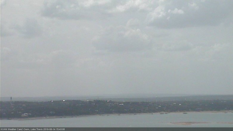 Lake Travis webcam, August 14, 2018 2:45 PM CT