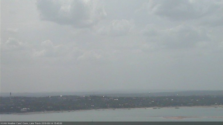 Lake Travis webcam, August 14, 2018 2:50 PM CT
