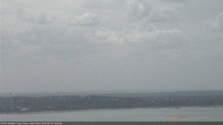Lake Travis webcam, August 14, 2018 3:05 PM CT