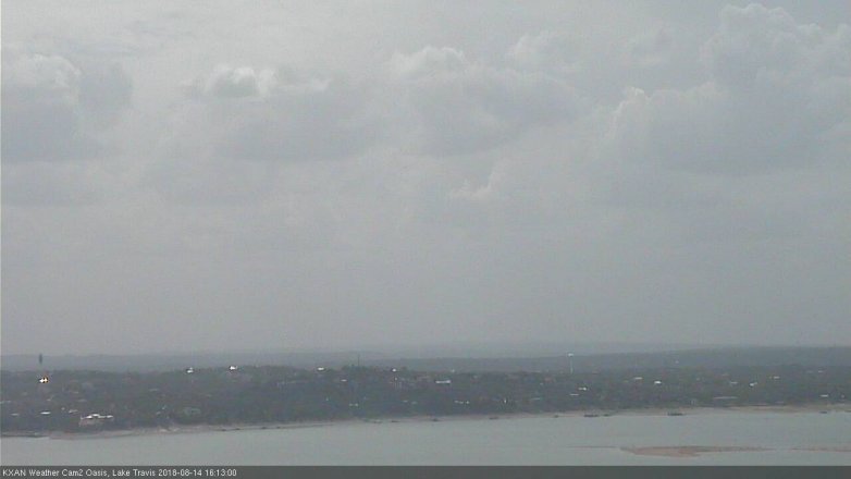 Lake Travis webcam, August 14, 2018 3:15 PM CT