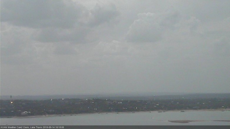 Lake Travis webcam, August 14, 2018 3:20 PM CT